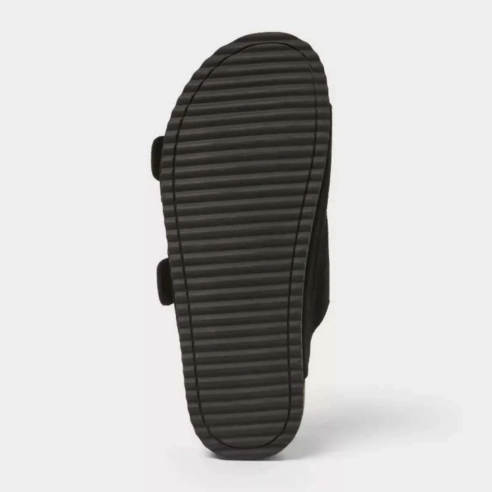 Men's Saul Suede Two Band Sandals – Goodfellow & Co Black Size 11 New With Tags